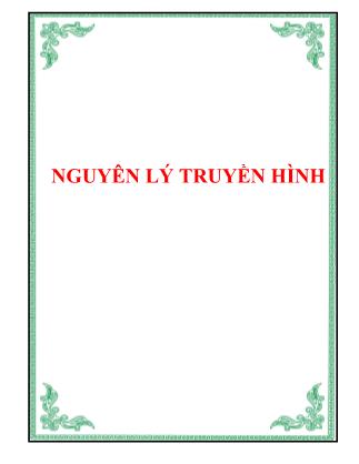 Giáo trình nguyên lí truyền hình