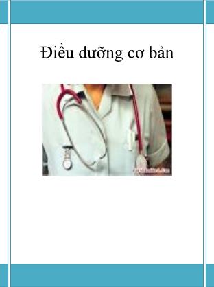 Giáo trình Nhu cầu cơ bản của con người và sự liên quan với điều dưỡng