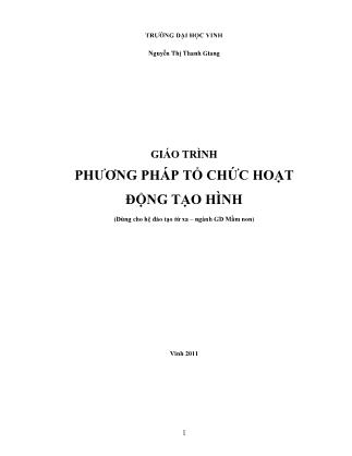 Giáo trình phương pháp tổ chức hoạt động tạo hình