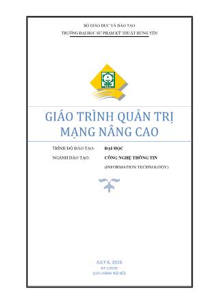 Giáo trình Quản trị mạng nâng cao