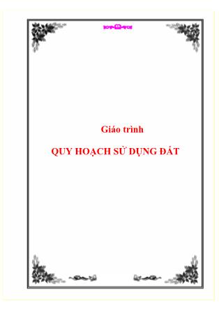 Giáo trình Quy hoạch sử dụng đất