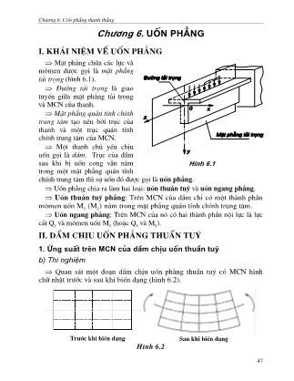 Giáo trình Sức bền vật liệu - Chương 6: Uốn phẳng