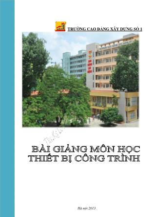 Giáo trình Thiết bị công trình