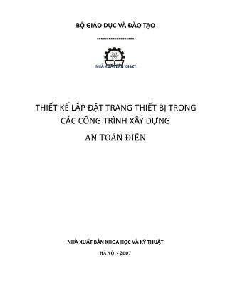 Giáo trình Thiết kế lắp đặt trang thiết bị trong các công trình xây dựng an toàn điện