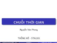 Giáo trình Thống kê - Chương 5: Chuỗi thời gian - Nguyễn Văn Phong