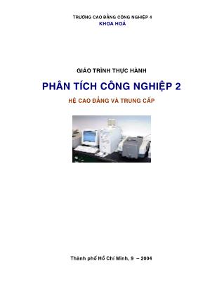 Giáo trình Thực hành Phân tích Công nghiệp 2