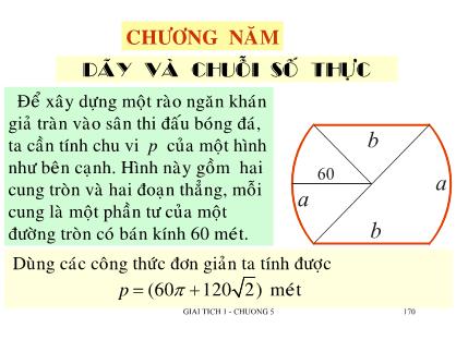 Giáo trình Toán giải tích 1 - Chương 5: Dãy và chuỗi số thực