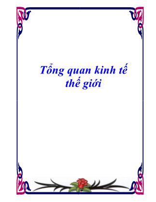 Giáo trình Tổng quan kinh tế thế giới