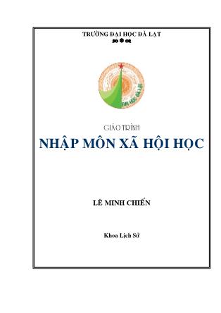 Giáo trình Xã hội học - Lê Minh Chiến