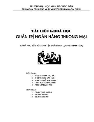 Tài liệu Quản trị ngân hàng thương mại