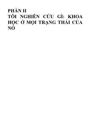 Tài liệu Tôi nghiên cứu gì-Khoa học ở mọi trạng thái của nó