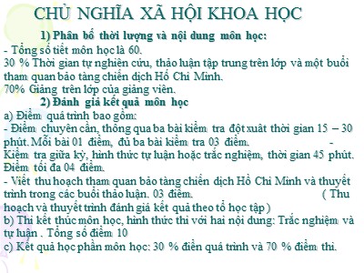 Bài giảng Chủ nghĩa xã hội khoa học (Bản đẹp)