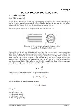 Bài giảng Đo lường và cảm biến - Chương 5: Đo vận tốc, gia tốc và độ rung
