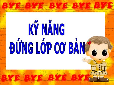 Bài giảng Kỹ năng đứng lớp cơ bản