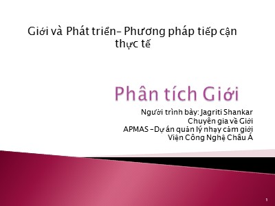 Bài giảng Phân tích Giới (Bản đẹp)