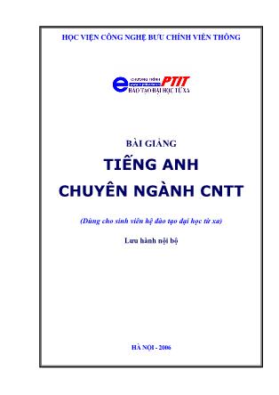 Bài giảng Tiếng Anh chuyên ngành Công nghệ thông tin