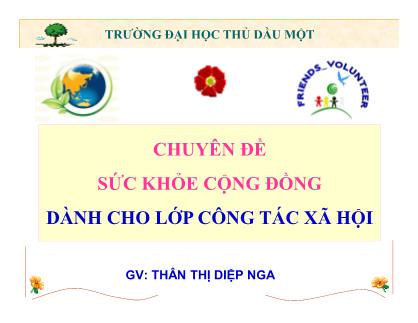 Chuyên đề Sức khỏe cộng đồng - Chương 4: Sinh đẻ và kiểm soát sinh đẻ - Thân Thị Diệp Nga