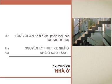 Giáo trình Cơ sở thiết kế kiến trúc - Chương 8: Nhà ở