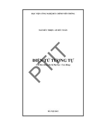 Giáo trình Điện tử tương tự