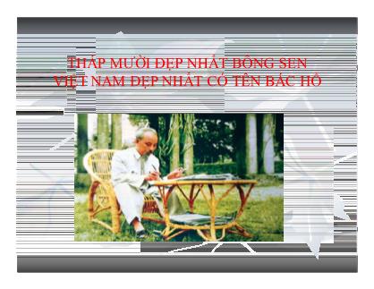 Giáo trình Học phần tư tưởng Hồ Chí Minh - Bài 8: Học tập, vận dụng tư tưởng hồ chí minh trong công tác lãnh đạo, quản lý ở cấp cơ sở - Nguyễn Thị Hồng