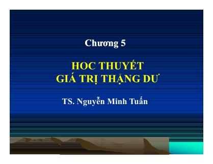 Giáo trình Học thuyết giá trị thặng dư - Nguyễn Minh Tuấn