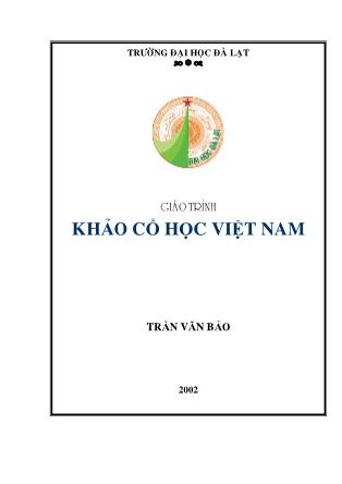 Giáo trình Khảo cổ học Việt Nam - Trần Văn Bảo (Bản đẹp)