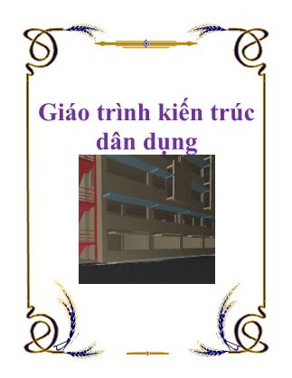 Giáo trình kiến trúc dân dụng