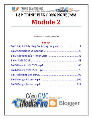 Giáo trình Lập trình IOS - Module 2, Bài 1: LTHĐT nâng cao