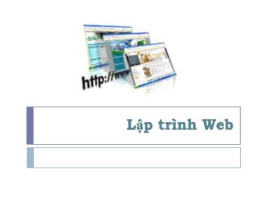 Giáo trình Lập trình Web (Bản đẹp)