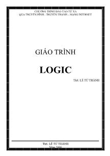 Giáo trình Logic - Lê Từ Thành