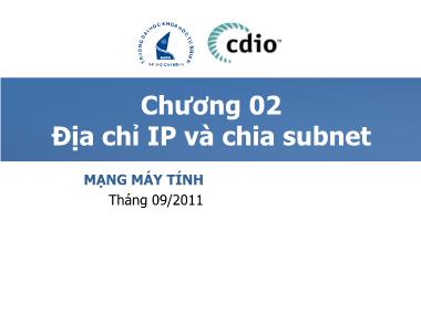 Giáo trình Mạng máy tính - Chương 2: Địa chỉ IP và chia subnet