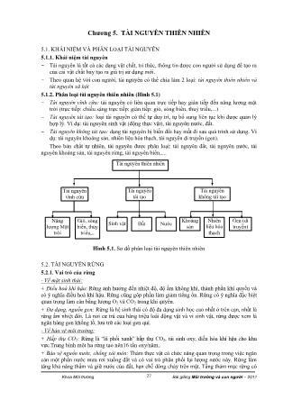 Giáo trình Môi trường và Tài nguyên - Chương 5 đến Chương 7