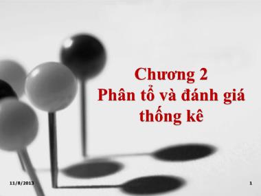 Giáo trình Nguyên Lý Thống Kê - Chương 2: Phân tổ và đánh giá thống kê - Hoàng Thu Hương