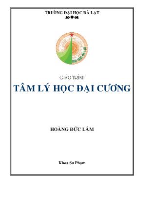 Giáo trình Tâm lý học đại cương - Hoàng Đức Lâm