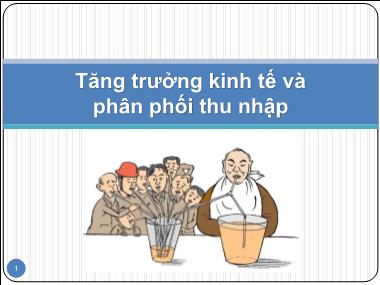 Giáo trình Tăng trưởng kinh tế và phân phối thu nhập