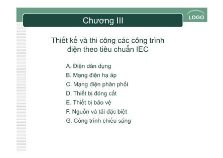 Giáo trình Thiết kế và thi công các công trình điện theo tiêu chuẩn IEC