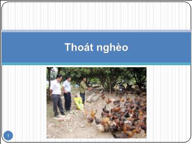 Giáo trình Thoát nghèo