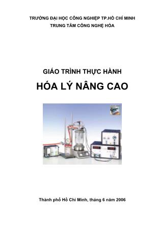 Giáo trình Thực hành Hóa lý nâng cao (Bản đẹp)