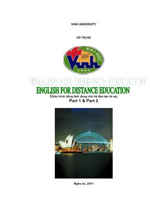 Giáo trình tiếng Anh dùng cho hệ đào tạo từ xa - Vũ Thị Hà