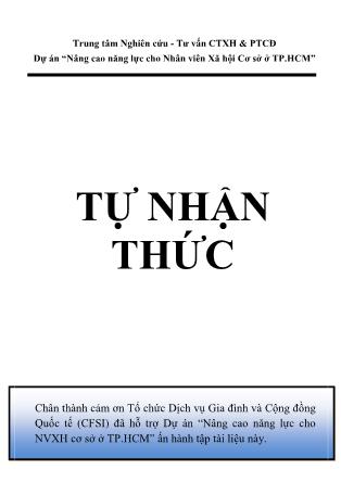 Giáo trình Tự nhận thức