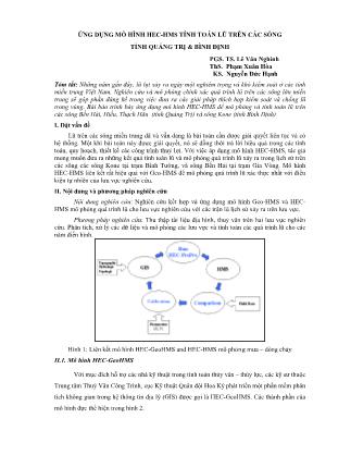 Giáo trình Ứng dụng mô hình Hec-Hms tính toán lũ trên các sông tỉnh Quảng Trị và Bình Định
