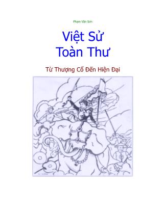 Giáo trình Việt Sử toàn thư - Phạm Văn Sơn