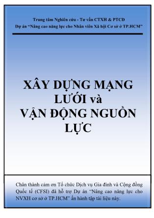 Giáo trình Xây dựng mạng lưới và vận động nguồn lực