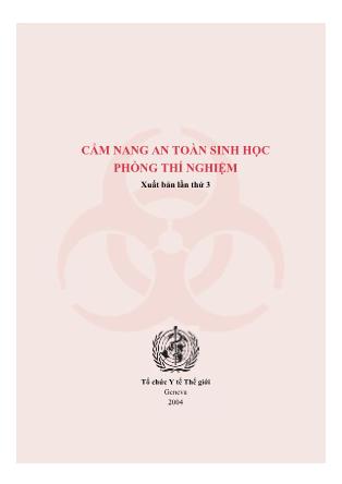 Bài giảng An toàn sinh học phòng thí nghiӊm