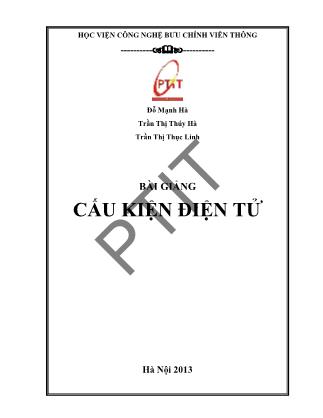 Bài giảng Cấu kiện điện tử - Trần Thị Thục Linh