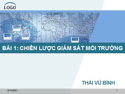 Bài giảng Chiến lược giám sát môi trường - Thái Vũ Bình