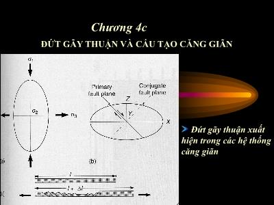 Bài giảng Địa chất cấu tạo - Chương 4: Đứt gãy thuận và cấu tạo căng giãn