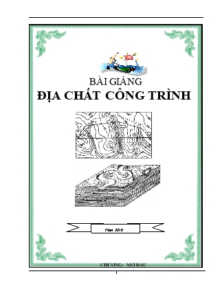 Bài giảng môn Địa chất công trình (Chuẩn kiến thức)