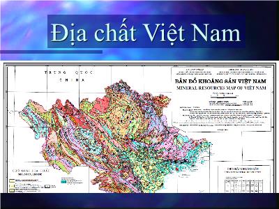 Bài giảng môn địa chất công trình