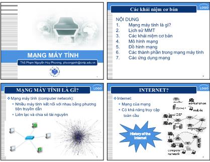 Bài giảng môn học Mạng máy tính - Chương 1: Tổng quan về mạng máy tính